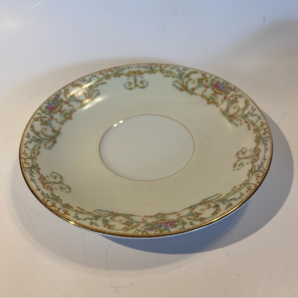 Noritake China Vanity Pattern Tea Cup Saucer (Saucer Only)